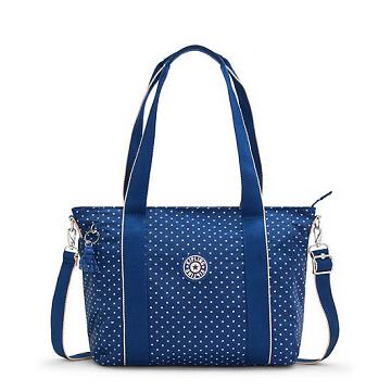 Kipling Asseni Small Printed Tote Veske Blå | NO 1748KO